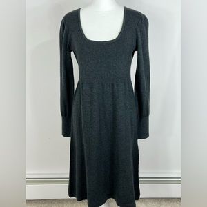 Spense gray scoop neckline sweater dress size small